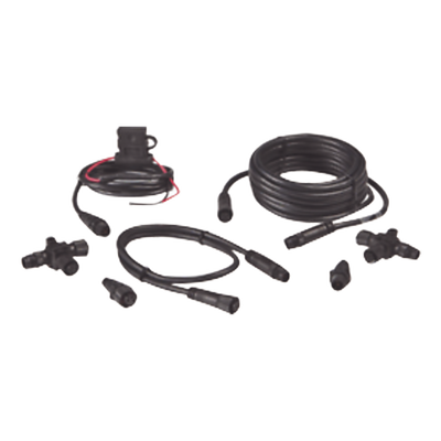 Kit de Conexión NMEA 2000 / Cables Extensión 0.61 m (2 ft) y 4.55 m (14.9 ft) / 2 Conectores T / 2 Terminadores / Cable Alimentación 0.6 m (2 ft)