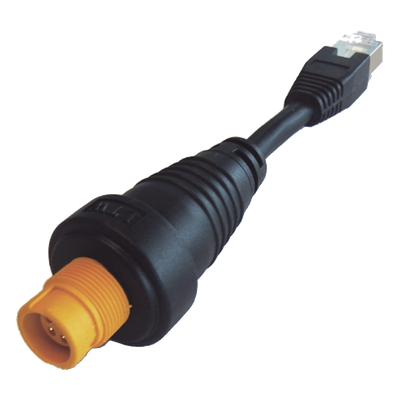 Adaptador Ethernet / RJ45 Estándar / Conector Redondo Amarillo / Compatible NSO evo2 y Zeus2