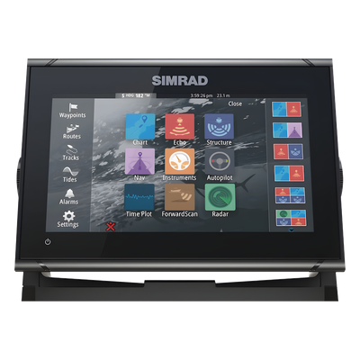Plotter GPS / Pantalla Táctil 9″ / Active Imaging 3 en 1 / Sonar CHIRP con SideScan y DownScan / Radar Halo 360° en 1 s / NMEA 2000 / Wi-Fi / Integración Piloto Automático y Audio