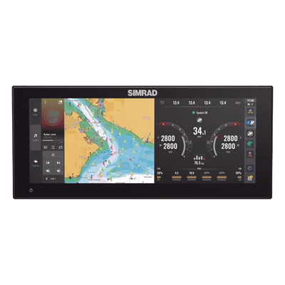 Monitor Marino Ultrawide / Pantalla 12 pulgadas / SolarMAX IPS HD / Sonar Active Imaging 91.4 m (300 ft) / Integración Mercury Honda Suzuki / NMEA 2000 Ethernet USB Wi-Fi