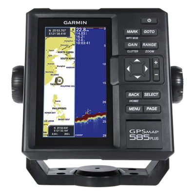 Plotter de Navegación GPS / Pantalla 6″ WVGA / Sonar CHIRP 600W / ClearVü Scanning Sonar / GPS-GLONASS-BeiDou / Quickdraw Contours / IPX7