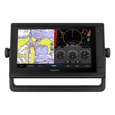 Chartplotter Náutico / 9″ WSVGA Táctil / 1024×600 px / GPS+GLONASS 10 Hz / IPX7 / 10-32V DC / Compatible Sondas Garmin / Mapas BlueChart LakeVü