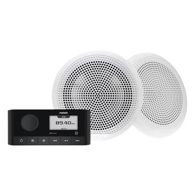 Estéreo Marino / 2 Zonas Independientes / Bluetooth 10 m (32.8 ft) / Potencia Pico 180 W / IPX6 / Pantalla 2.7 Pulgadas