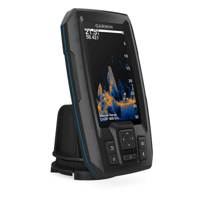 Ecosonda GPS / Pantalla 4.3′ / Sonda CHIRP y ClearVü / Quickdraw Contours / IPX7