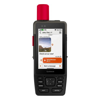 GPS Táctico Multifuncional / Pantalla TFT Transflectiva 3.5″ / Multibanda GPS+Galileo+BeiDou+QZSS+IRNSS / Cámaras 5MP+8MP / IP67 MIL-STD-810 / Batería 48h inReach / 64GB