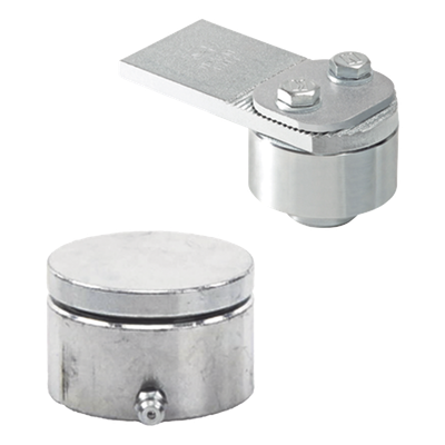 Kit de Bivelo y Tejuelo / Acero Galvanizado / 650 kg / 220,000 Ciclos / 2.13 ft Puertas