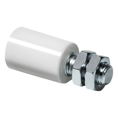 Rodillo de Guía / Nylon Ø30 mm / Cuerpo Acero Galvanizado / 74 mm Largo / M16