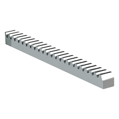 Cremallera de Acero / 2 m (6.6 ft) de Longitud / Módulo 4 / Carga 3000 kgf / Sección 22 x 22 mm / Galvanizado Electrolítico