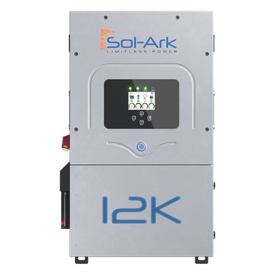 Inversor Híbrido / 12 kW / 220 VCA / Fase Dividida / IP65 / 48 VCC / MPPT Dual / 13 kW FV / Transferencia 4 ms