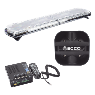 Kit de Sirena Vehicular / Barra de Luces 48 in (121.9 cm) / 130 LED / Dual Color / 100 W / 48 Patrones / SAE J1849