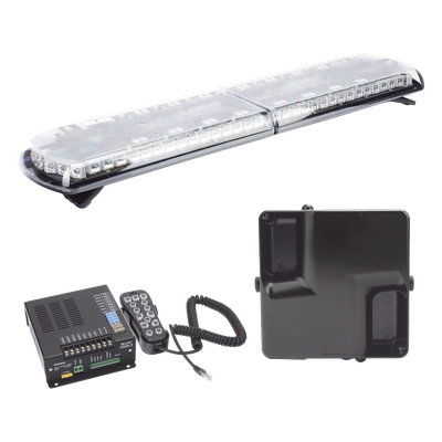 Torreta LED Vehicular / 48 pulgadas / 130 LED / Dual Color / 48 Patrones de Destello / Aluminio y Policarbonato