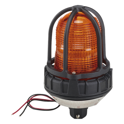 Luz Estroboscópica para Ubicaciones Peligrosas / 520,000 Candelas Pico / 80 Destellos por Minuto / Montaje en Tubería NPT 3/4″ / IP66 / 12-24 VCD / Ámbar