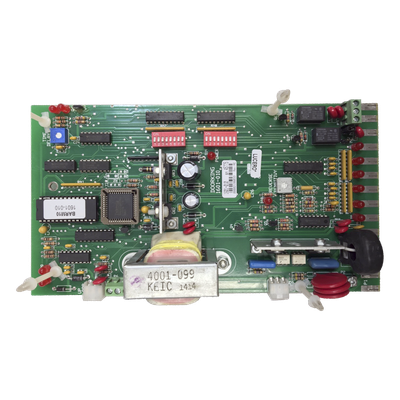 Tablilla de Control para Barrera Vehicular / 115 VAC / Configuración DIP / Sensores de Contacto y No Contacto / Temporizador 1-59 s / Montaje en Concreto