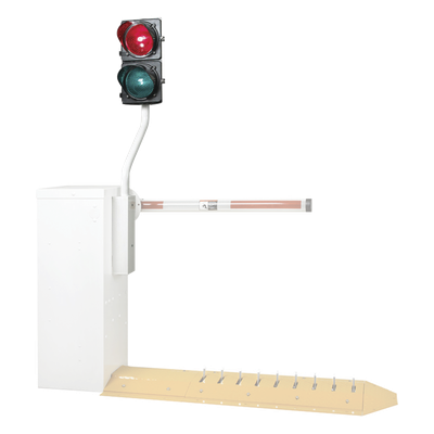 Semáforo LED para Barrera / Rojo/Verde / 12 VDC / Poste 35′ (114.8 ft) / Cable 6 ft (19.7 ft) / Sincronización con Ciclo de Barrera