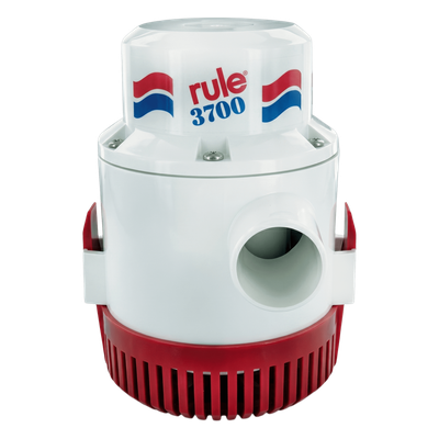 Bomba de Achique Sumergible / 3,700 GPH / 24V CD / Ejes de Acero Inoxidable / Protección Térmica / Grado Marino