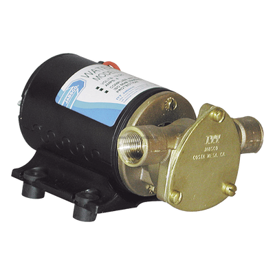 Bomba de sentina / 12 Vcd / 24 lpm (6,3 gpm) / Altura 10 pies (3 m) / Cuerpo bronce / Puertos 1 pulgada