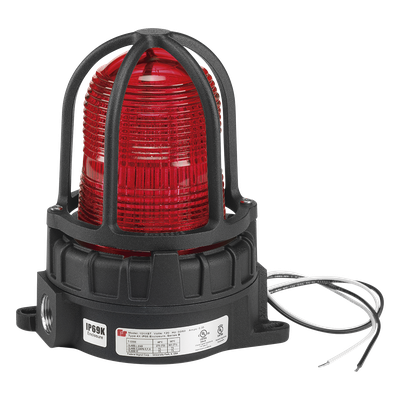 Luz de advertencia LED para ubicaciones peligrosas / Montaje en superficie / 24 VCD / Rojo / NEMA 4X / -50°C a 65.5°C