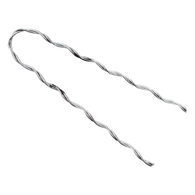 Remate Preformado para Fibra Óptica / Mini Figura 8 / Span 80 m (262.5 ft) / Mensajero Acero 1.6 mm / Tensión 1746 kg / Longitud 127 mm (5′)