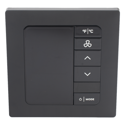 Termostato de Gestión Energética / BACnet MS/TP y Wi-Fi / 100-277 VAC / FCU 2 y 4 Tubos / 3 Velocidades / Sensor PIR / Ónix Negro