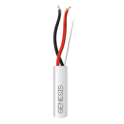Cable para Alarma / 2×18 AWG / 305 m (1000 ft) / Riser / Blanco