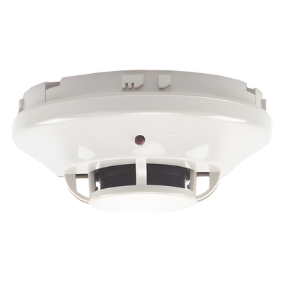 Detector de Humo Fotoeléctrico con Termistor Térmico / 24VDC / 57°C Fijo / Bajo Perfil / 2 in Altura x 6.2 in Diámetro