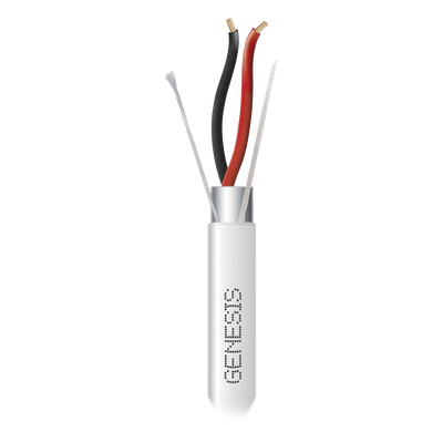 Cable para Alarma y Control / 4 Conductores / 22 AWG / Blindado / Riser / 305 m (1000 ft) / Blanco