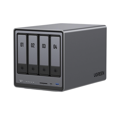 NASync DXP4800 | SO UGOS Pro | Intel N100 12th Gen Intel® Quad Core™ | 4-Bahias (SATA) hasta 96TB | 2* M.2 SSD hasta 16TB| 8GB DDR5 (Exp. a 16GB) | 2.5Gb Dual Ethernet | HDMI 4K | 2* USB2.0 | 1*USB 3.2Gen | 1* USB 3.2Gen2 | 1*USB-C 3.2Gen2 | SD
