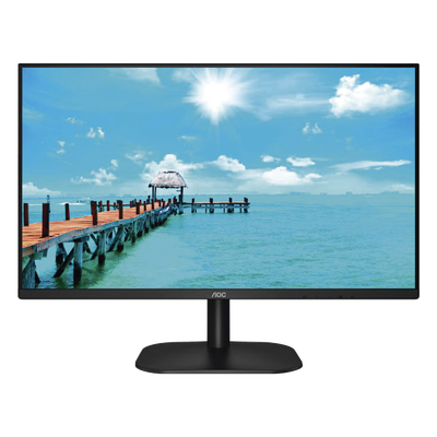 Monitor LED de 27″ VESA, Resolución 1920 x 1080 Pixeles, Entradas de Video VGA / HDMI. Panel IPS LCD Backlight LED. Ultra Delgado