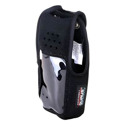 Funda Protectora / Nylon Resistente / Clip Metálico para Cinto / Visor Frontal / Capuchón con Broches / Compatible con Radios NX-410K2 y NX-411K2