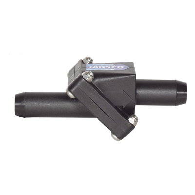 Válvula Anti-Retorno en Línea / Conexión 19 mm (3/4′) / Cuerpo 108x55x50 mm / Cebado de Bomba / Puerto Ajustable