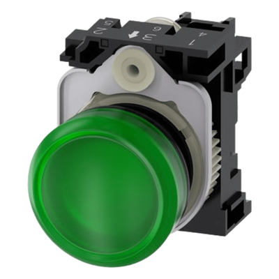 Lámpara de Señalización LED / 22 mm / 110 V AC / Verde / IP69K / -25 a +70 °C