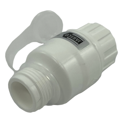 Regulador de Presión de Agua en Línea / 45 psi (3.1 bar) / Codo Giratorio / Filtro Extraíble / GHT 3/4′ / Calidad Alimentaria / 3′ x 1.5′ (7.6 cm x 3.8 cm)