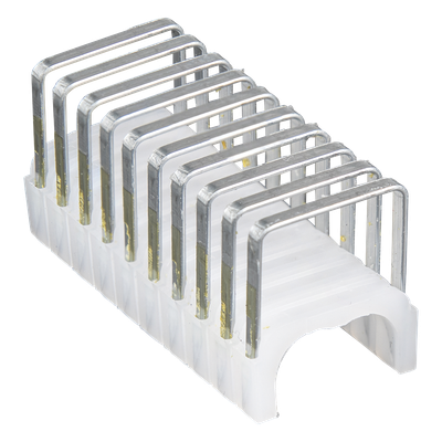 Grapas para cable / Aislamiento plástico UL / 300 piezas / 9 mm x 15 mm / 0.35 x 0.59 in / NM Romex 14/3, 12/3