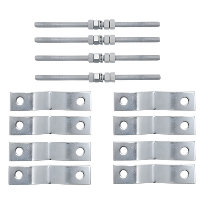 Kit de Soporte para Antena / Acero Estructural Galvanizado / Montaje Vertical u Horizontal / Uso Rudo Exterior / 4.9 kg