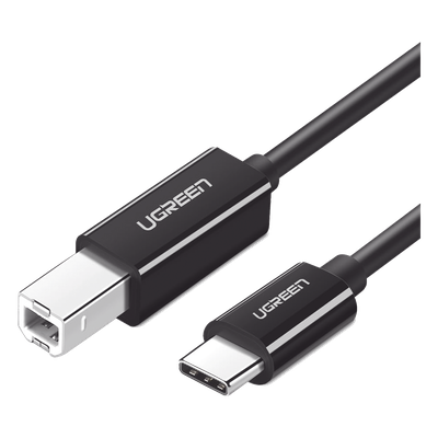 Cable USB-C a USB-B 2.0 / 1 m (3.3 ft) / 480 Mbps / Thunderbolt 3 / Blindaje EMI Triple / Plug and Play