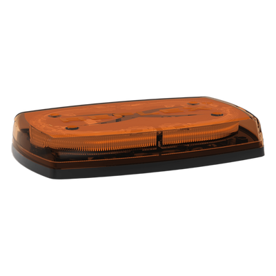 Minibar LED para Techo / 24 LEDs Ámbar / 10 Pulgadas / 35 Patrones de Destello / 360° Visibilidad / 12-24 VDC
