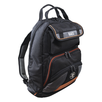 Mochila para Herramientas / 35 Bolsillos / Tela Balística 1680D / Interior Naranja / Base Resistente Texturizada