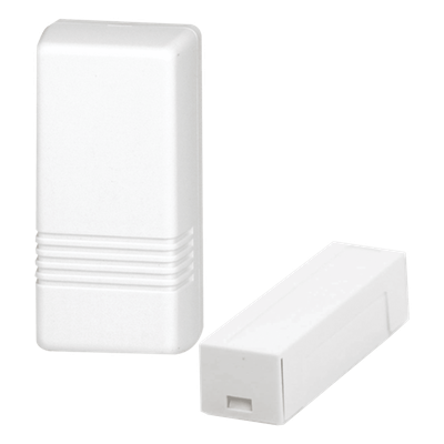 Transmisor Inalámbrico para Puerta o Ventana / Doble Zona / Reed Switch con Magneto / Batería de Litio 3V / Carcasa Compacta