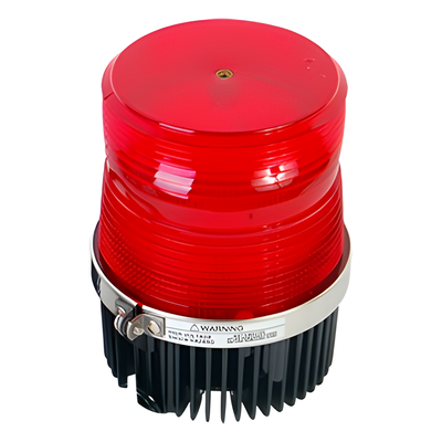 Luz Estroboscópica / Roja / Para Motocicleta / Lente Policarbonato Anti-Impacto / Resistente al Agua