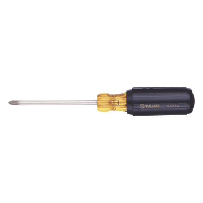 Desarmador Phillips / Punta N.º 2 / Barra Redonda 10.2 cm (4 in) / Mango Cushion-Grip / Cromado Resistente a Corrosión