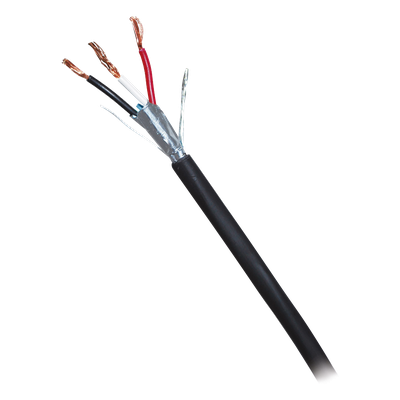 Cable para Alarma / 3 Conductores 18 AWG / Blindado / Antiflama / 305 m (1000 ft) / Negro