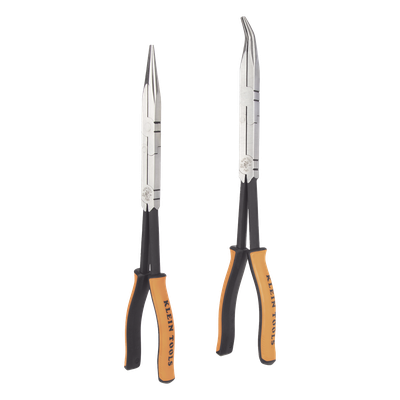 Juego de Pinzas de Punta Doblada y Aguja / 33 cm (13») / Alcance Extendido / Acero Aleado Cementado