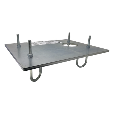 Placa de cimentación / Fijación antivibración / Compatible FAAC 884 / Refuerzo estructural