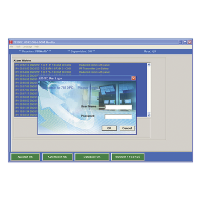 Software de Recepción de Alarmas / IP y Celular 3G/4G / Sin IP Fija ni DDNS / Hasta 9,998 Cuentas / Emulación Serial Ademco 685
