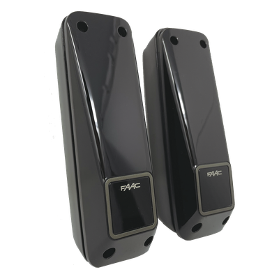 Fotocelda infrarroja / Alcance 20 m (66 pies) / IP54 / Alineación automática / 24 VCA/VCC / ±90° regulación horizontal