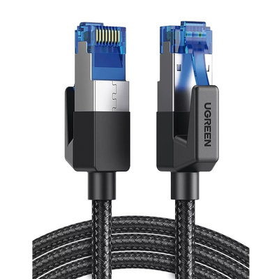 Cable Ethernet Cat8 / 40 Gbps / 2000 MHz / F/FTP / 5 m (16.40 ft) / Nylon Trenzado