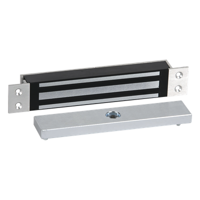 Chapa Magnética Mortise Mini / 750 lbs / 12-24 VDC / Perfil Bajo / 9 x 1.5 x 1.17 pulgadas