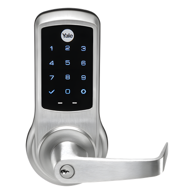 Cerradura Electrónica Autónoma / 500 Usuarios PIN / Grado 1 ANSI/BHMA / Pestillo 70 mm UL 10C / Instalación Cilíndrica 35-45 mm / Z-Wave Compatible