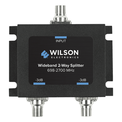 Divisor de Potencia Coaxial 2 Vías / 698-2700 MHz / 75 Ohm / Pérdida por División 3 dB / Aislamiento ≥20 dB / Conector F-hembra / Microstrip