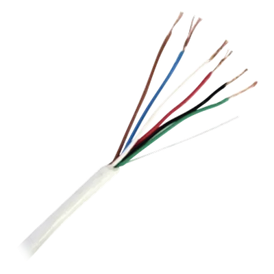 Cable para Control de Acceso / 6×20 AWG / 152 m (500 ft) / Blindado / Riser / Blanco
